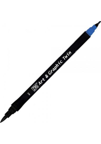 Art & Graphic Twin Tut-80 Fırça Uçlu Marker Dull Blue 063