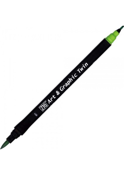 Art & Graphic Twin Tut-80 Fırça Uçlu Marker May Green 051