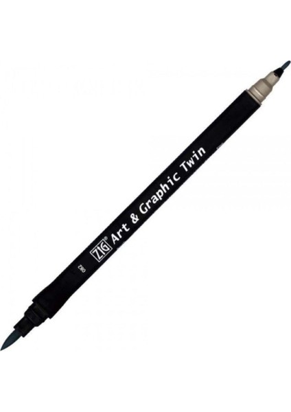 Art & Graphic Twin Tut-80 Fırça Uçlu Marker Blue Gray 083