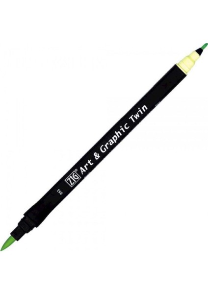 Art & Graphic Twin Tut-80 Fırça Uçlu Marker Pale Green 053