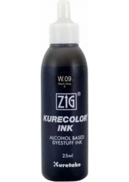 Kurecolor Refill Ink Mürekkep 25ML W09 Warm Gray 9
