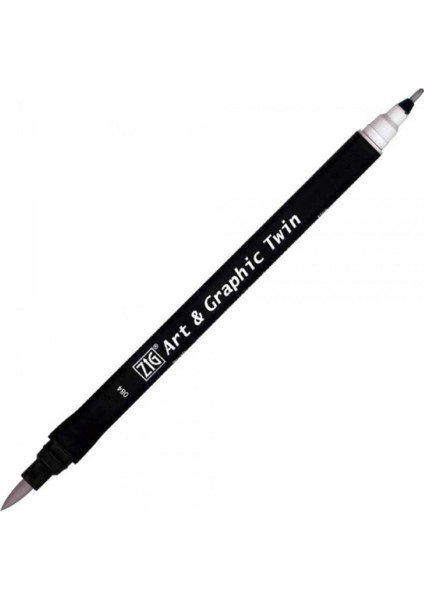 Art & Graphic Twin Tut-80 Fırça Uçlu Marker Pale Gray 084