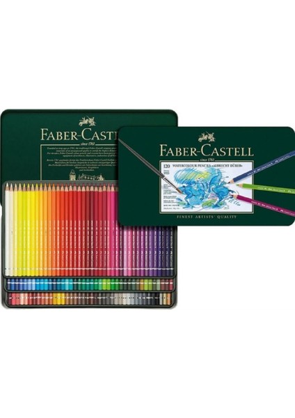 Faber Castel Albrecht Dürer Watercolour Pencils Sulu Boya Kalemi 120'LI Metal Kutu modelleri