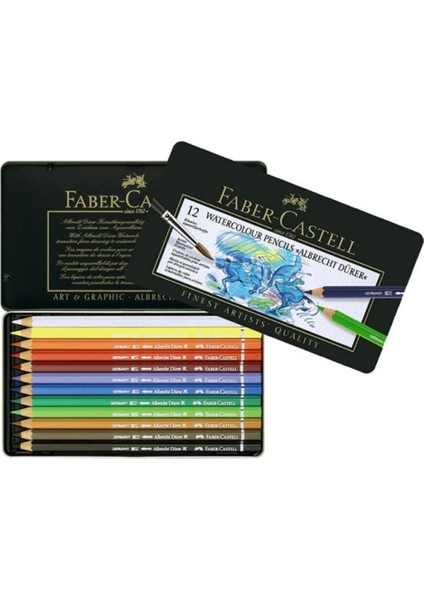 Faber Castel Albrecht Dürer Watercolour Pencils Sulu Boya Kalemi 12'li Metal Kutu fiyatları