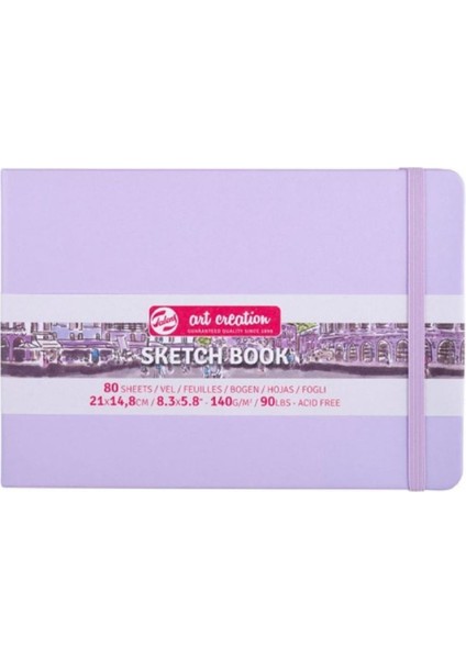 Art Creation Sketch Books Eskiz Defteri 140GR. 21 x 15 Eflatun