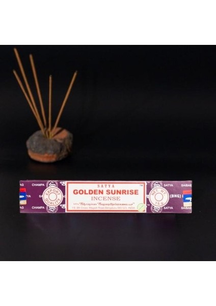 Doğal Satya Golden Sunrise Aromalı Çubuk Tütsü 15 Gr.