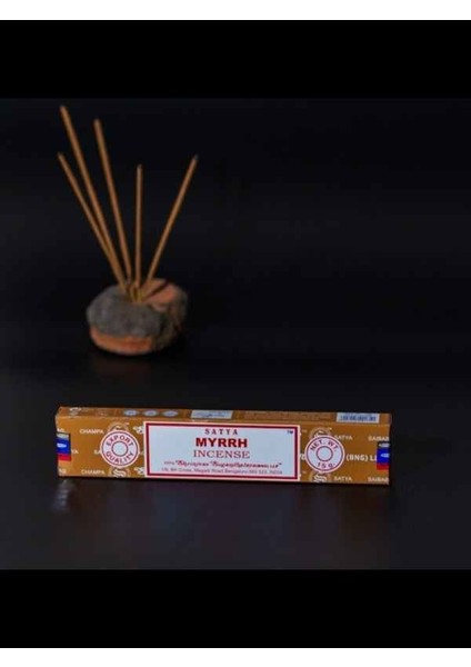Doğal Satya Myrrh (Mür)Çubuk Tütsü 15 Gr.