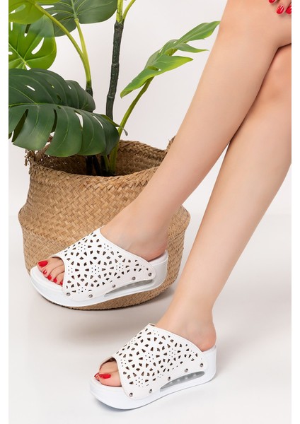 Karışık Delikli Desenli Açık Airmax Ortopedik Terlik modelleri