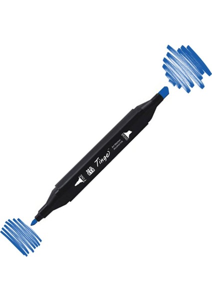 Twin Çift Uçlu Marker Kalemi PB71 Cobalt Blue