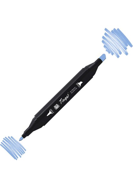 Twin Çift Uçlu Marker Kalemi PB76 Sky Blue