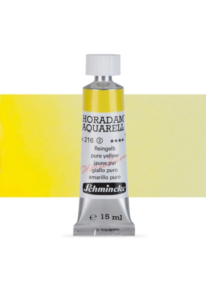 Horadam Aquarell Tube Tüp Sulu Boya 15ML Pure Yellow 216 S.2