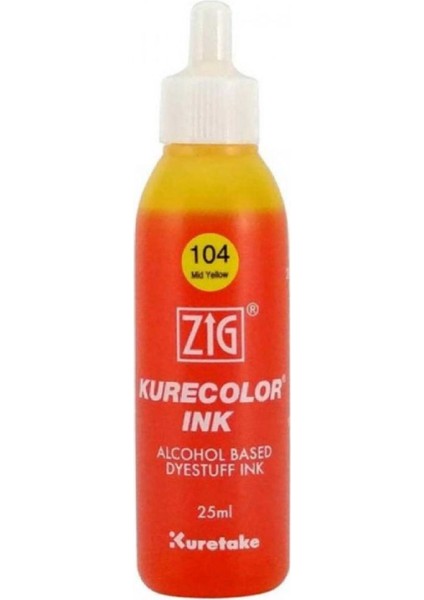 Kurecolor Refill Ink Mürekkep 25ML 104 Mid Yellow