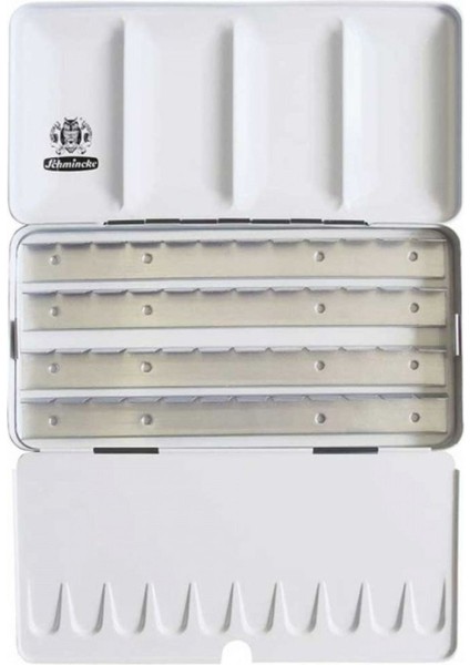 Boş Metal Sulu Boya Tablet Kutusu 24 x Tam Tablet Veya 48 x Yarım Tablet 74948