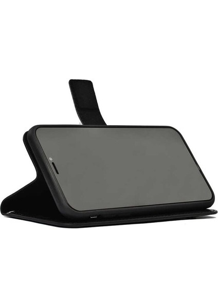 Apple iPhone 11 Pro Max Kılıf Lüx Suni Deri Standlı Kapaklı Kartlıklı Bölmeli Cüzdan Kılıf