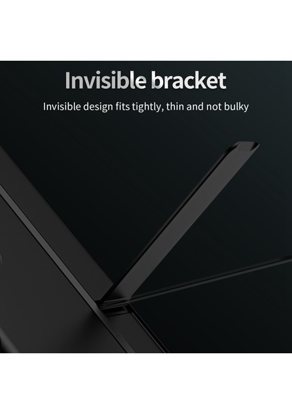 Samsung Galaxy Z Fold4 5g Kauçuk Sert Pc Katlanır Kabuk Görünmez Kickstand Anti-Çizelge Koruyucu Telefon Kılıfı / Kalem Tutucu (Yurt Dışından)
