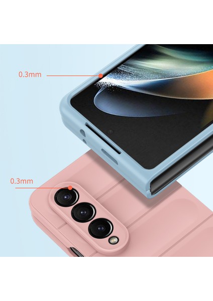 Samsung Galaxy Z Fold4 5g Cilt-Touch Sert Pc Geri Kılıf Damla Damalı Korumalı Sağlam Telefon Kapağı (Yurt Dışından)