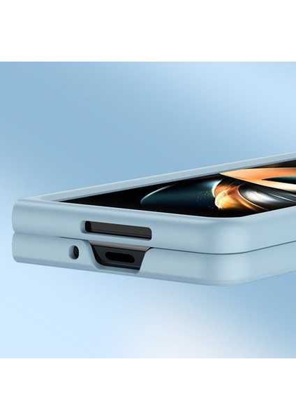 Samsung Galaxy Z Fold4 5g Cilt-Touch Sert Pc Geri Kılıf Damla Damalı Korumalı Sağlam Telefon Kapağı (Yurt Dışından)