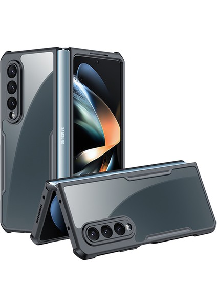 Samsung Galaxy Z Fold4 5g Telefon Kılıfı Akrilik+Tpu Ince Şeffaf Cep Telefon Kapağı (Yurt Dışından)