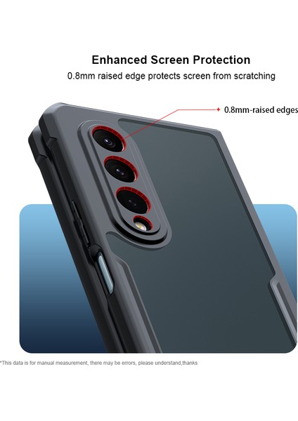 Samsung Galaxy Z Fold4 5g Telefon Kılıfı Akrilik+Tpu Ince Şeffaf Cep Telefon Kapağı (Yurt Dışından) fırsatları