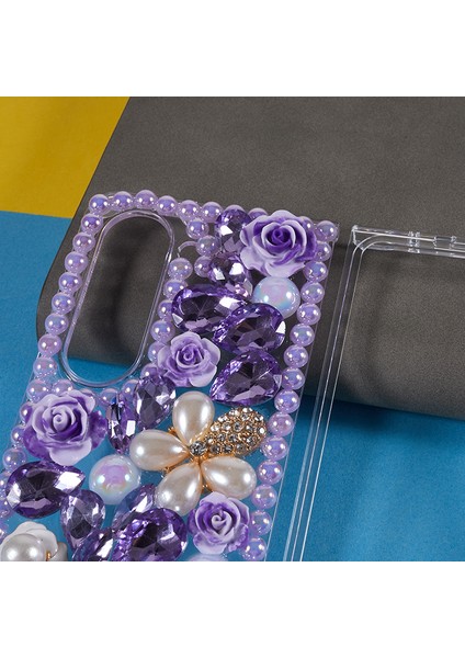 Samsung Galaxy Z Fold5 5g Pc Telefon Kılıfı, 2 Parçalı Tasarım Rhinestone Dekor Telefon Kapağı (Yurt Dışından) fırsatları