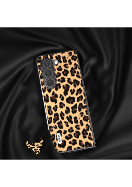 Samsung Galaxy Z Fold5 5g Leopar Desen Kılıfı Anti-Çizgi Pu Deri + Pc Telefon Kapağı (Yurt Dışından)