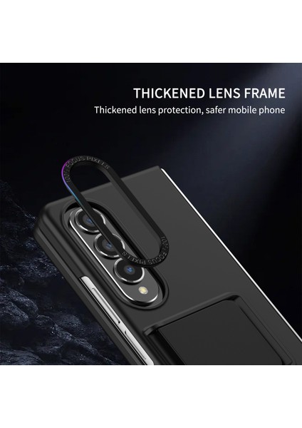 Samsung Galaxy Z Fold4 5g Case Anti-Cratch Telefon Kapağı Kickstand ile Sabit Pc Kılıfı (Yurt Dışından)