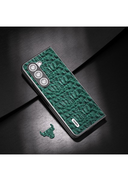 Samsung Galaxy Z Fold5 5g Pc Telefon Kılıfı Anti-Slip Cowhide Deri Kaplamalı Telefon Kapağı (Yurt Dışından) fiyatları