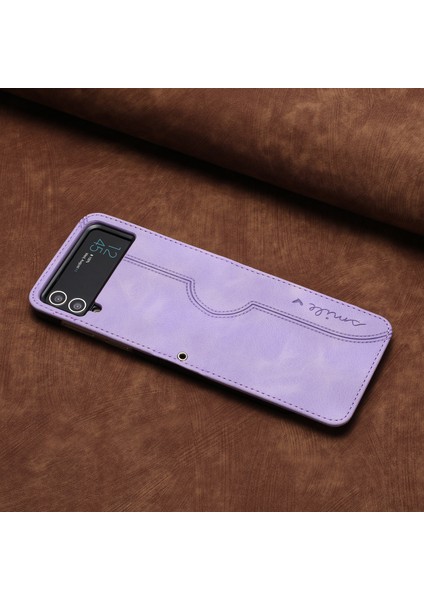 Samsung Galaxy Z Flip4 5g Deri Kapak, Basılı Desen Ince Uygun Koruyucu Telefon Kasası (Yurt Dışından) indirimleri