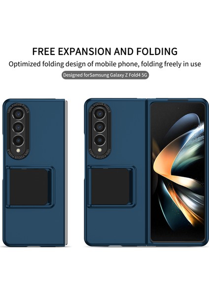 Samsung Galaxy Z Fold4 5g Case Anti-Cratch Telefon Kapağı Kickstand ile Sabit Pc Kılıfı (Yurt Dışından)