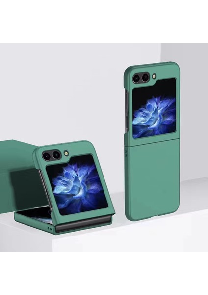 Samsung Galaxy Z Flip5 5g Slim Sert Pc Telefon Kılıfı Kauçuk Şok Geçirmez Kapak (Yurt Dışından)