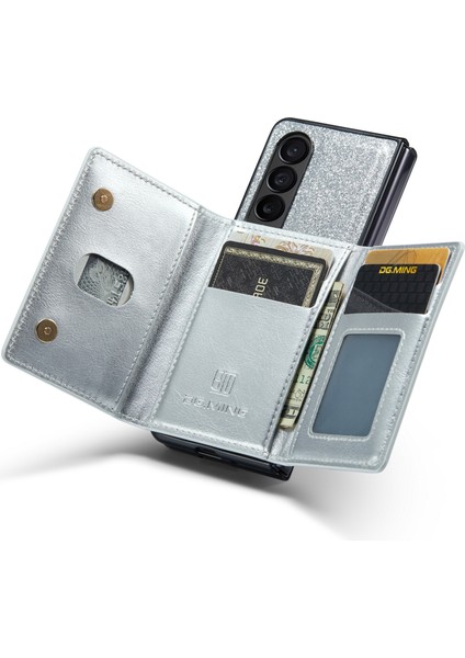 Samsung Galaxy Z Fold4 5g 2-1 Arada Pu Deri Kaplamalı Pc+Tpu Geri Kılıf Kickstand ile Manyetik Çıkarılabilir Fermuar Cüzdan Bump Dövüşü Kapak (Yurt Dışından) modelleri