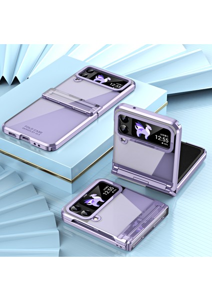 Samsung Galaxy Z Flip4 5g Sert Pc Elektrapılaşma Kılıfı Menteşe Koruma Şok Geçirmez Telefon Kapağı (Yurt Dışından) indirimleri