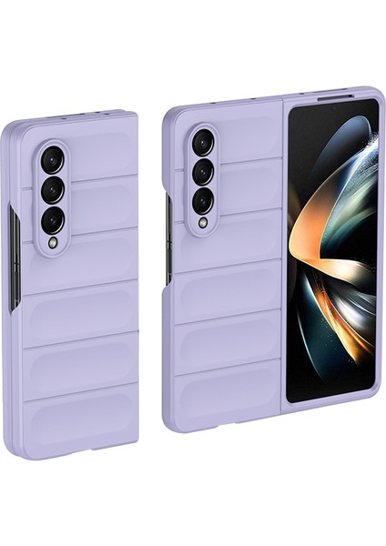 Samsung Galaxy Z Fold3 5g Cilt-Touch Sert Pc Geri Kılıf Şok Geçirmez Sağlam Telefon Kapağı (Yurt Dışından)