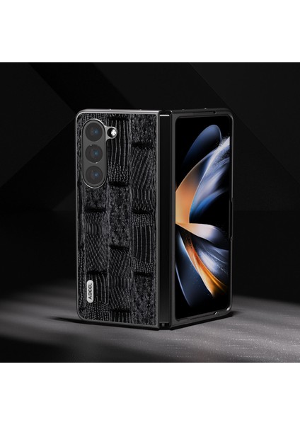 Samsung Galaxy Z Fold5 5g Mahjong Doku Telefon Kılıfı Inek Deri Kaplamalı Pc Şok Geçirmez Kapak (Yurt Dışından) fırsatları