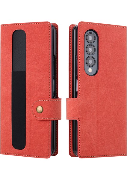 Samsung Galaxy Z Fold4 5g Stand Stand Cüzdan Kılıfı Önleme Pu Deri+Pc Telefon Kapağı (Yurt Dışından) fiyatları