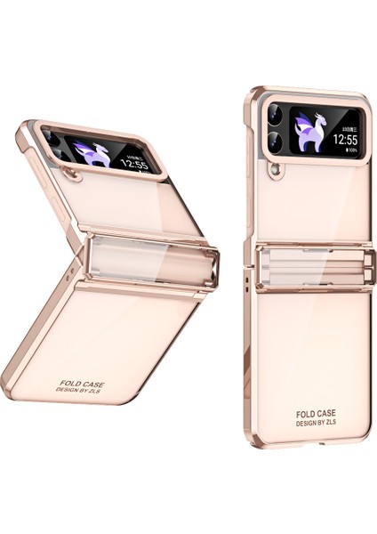 Samsung Galaxy Z Flip4 5g Sert Pc Elektrapılaşma Kılıfı Menteşe Koruma Şok Geçirmez Telefon Kapağı (Yurt Dışından) fiyatları