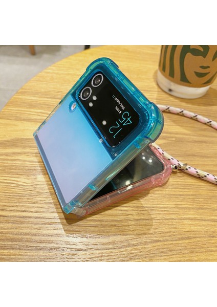 Samsung Galaxy Z Flip3 5g Gradyan Renk Tpu Telefon Kılıfı Kazanlı Aralıklı Arka Kapak (Yurt Dışından) indirimleri