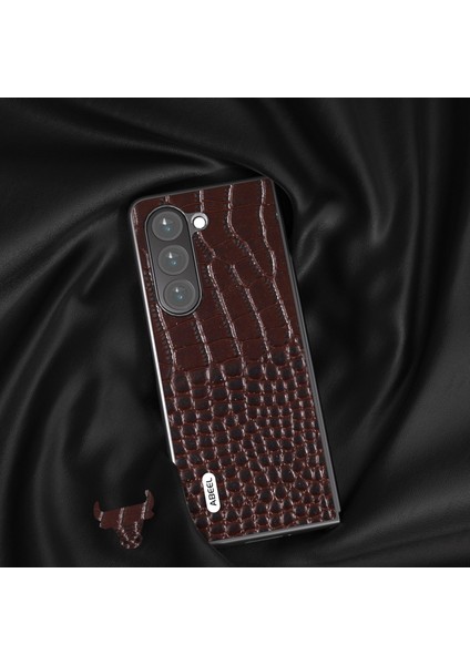 Samsung Galaxy Z Fold5 5g Cowhide Deri + Pc Telefon Kılıfı Timsah Doku Ince Kapak (Yurt Dışından) modelleri