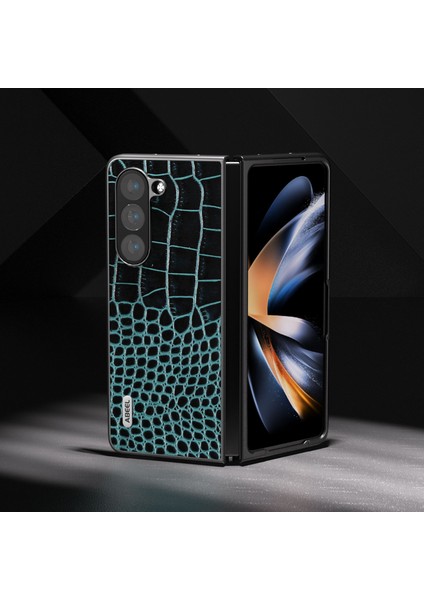 Samsung Galaxy Z Fold5 5g Cowhide Deri + Pc Telefon Kılıfı Timsah Doku Ince Kapak (Yurt Dışından) fırsatları