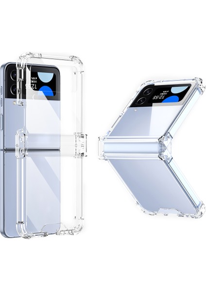 Samsung Galaxy Z Flip3 5g Menteşe Koruma Temiz Telefon Kılıfı Yumuşak Tpu Güçlendirilmiş Köşeler Şok Geçirmez Anti-Dalgalı Kapak (Yurt Dışından)