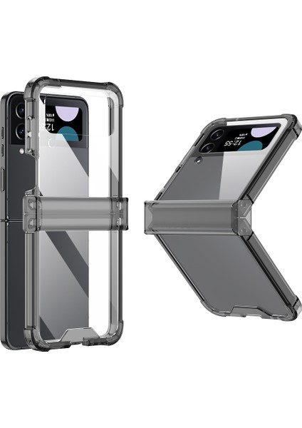 Samsung Galaxy Z Flip3 5g Menteşe Koruma Temiz Telefon Kılıfı Yumuşak Tpu Güçlendirilmiş Köşeler Şok Geçirmez Anti-Dalgalı Kapak (Yurt Dışından)