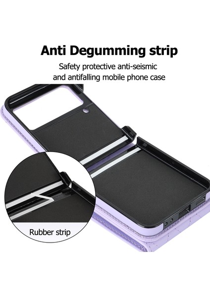 Samsung Galaxy Z Flip3 5g Kart Çanta Telefon Kılıfı, Ring Kickstand Rfıd Engelleme Deri+Pc Kapağı (Yurt Dışından) fiyatları