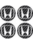 Honda Civic Accord Crv Vtec Si Için Jant Logosu Iç ve Dış Sticker Set Jant Kapak Çapı: 2.25 Inch 1