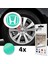 Honda Civic Accord Crv Vtec Si Için Jant Logosu Iç ve Dış Sticker Set Jant Kapak Çapı: 2.25 Inch 5