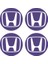 Honda Civic Accord Crv Vtec Si Için Jant Logosu Iç ve Dış Sticker Set Jant Kapak Çapı: 2.25 Inch 1