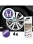 Honda Civic Accord Crv Vtec Si Için Jant Logosu Iç ve Dış Sticker Set Jant Kapak Çapı: 2.25 Inch 3