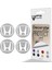 Honda Civic Accord Crv Vtec Si Için Jant Logosu Iç ve Dış Sticker Set Jant Kapak Çapı: 2.25 Inch 3