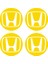 Honda Civic Accord Crv Vtec Si Için Jant Logosu Iç ve Dış Sticker Set Jant Kapak Çapı: 2.25 Inch 1