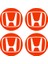 Honda Civic Accord Crv Vtec Si Için Jant Logosu Iç ve Dış Sticker Set Jant Kapak Çapı: 2.25 Inch 1