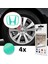 Honda Civic Accord Crv Vtec Si Için Jant Logosu Iç ve Dış Sticker Set Jant Kapak Çapı: 2.25 Inch 3